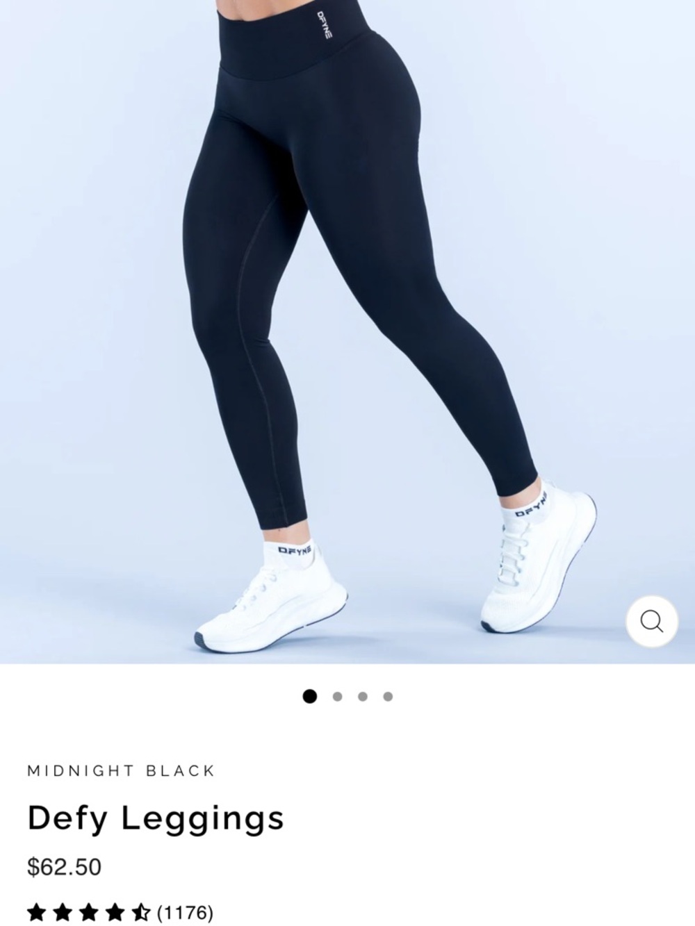 Defy Leggings - Midnight Black